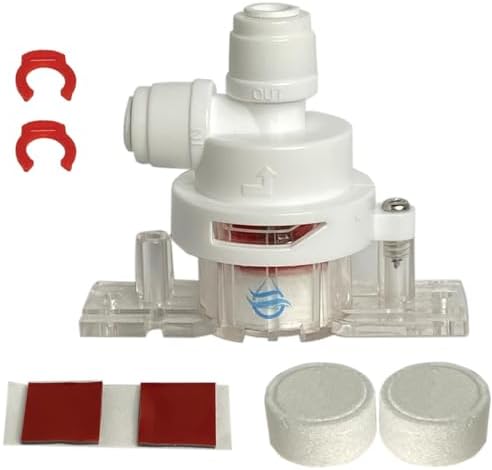 Leak Stop Valve, Water Guard+ Water Leak Protection Valve, For Reverse Osmosis, Under Sink, or Any 1/4" Inline Plumbed System, Mechanical Auto Shut Off Device in The Event of A Leak (1 Pack) by FiltrationWarehouse