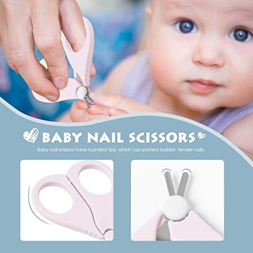 Baby Nail Clippers Set with Cute Case, Infant Fingernail and Toenail File Kit for Newborn Manicure and Pedicure, New Mom Grooming Gift - Image 3
