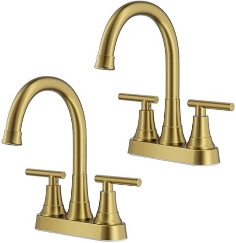 FORIOUS Centerset Gold Bathroom Faucets 4 Inch, Camper Vanity Faucet Gold by FORIOUS