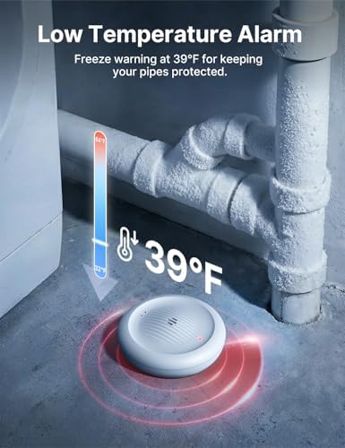 X-Sense Wi-Fi Water Leak Detector & Freeze Alarm, No Hub Required, 1-Pack - Image 3