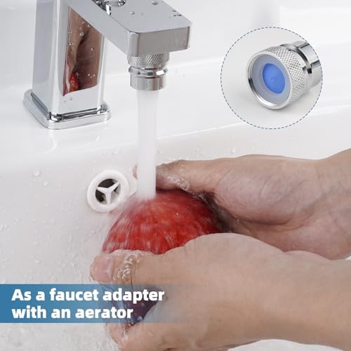2 PCS Portable Dishwasher Faucet Adapter, Metal Sink Faucet Aerator, Chrome - Image 3