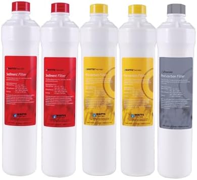 Watts Premier RO Pure Plus Annual VOC Filter Kit 5-Pack Push Button by WattsPremier