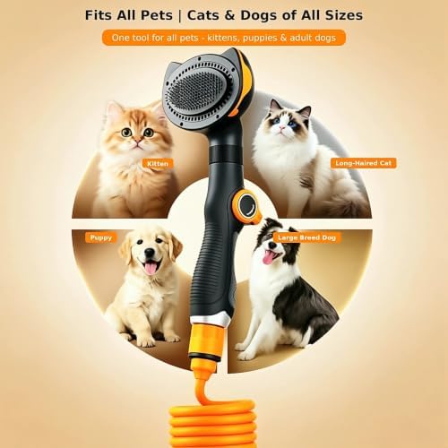 Dog Shower Attachment Deshedding Grooming Sink Faucet Sprayer 16.4ft - Image 7