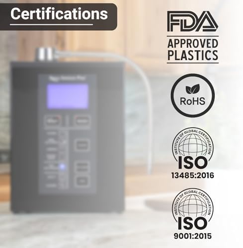 Aqua Ionizer Deluxe 9.5 Anti-Oxidant Boost Water Ionizer |Produces pH 3.0-11.5 Alkaline Water Filtration System| Up to -880mV ORP | 4000 Liters Per Filter | 7 Water Settings - Image 2