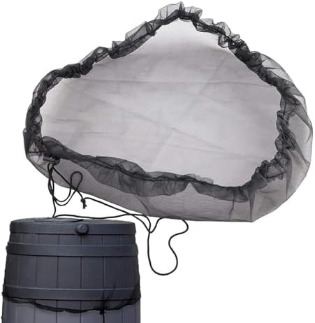 Rain Bucket Mesh Soft Black Drawstring Design Diameter 37.4in by Unknown