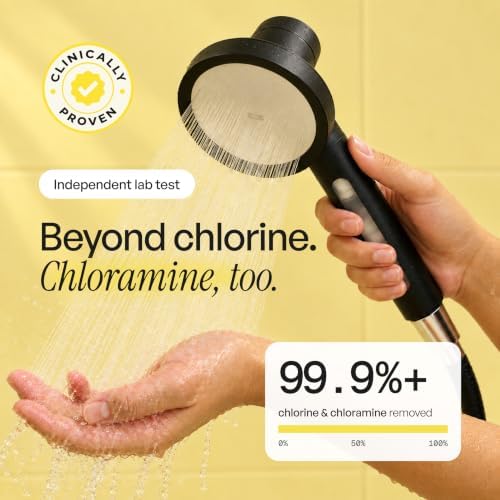 SecondShower Filtered Shower Head with Handheld for Hard Water - NSF Certified 99.9% Chlorine Removal, High Pressure, Korean Vitamin C Filter for Soft Skin & Hair (Forest Green) - Image 2