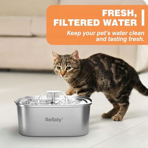 Rellaty Official Cat Water Fountain Filters Replacement & Pre-Filter Sponge - Image 7