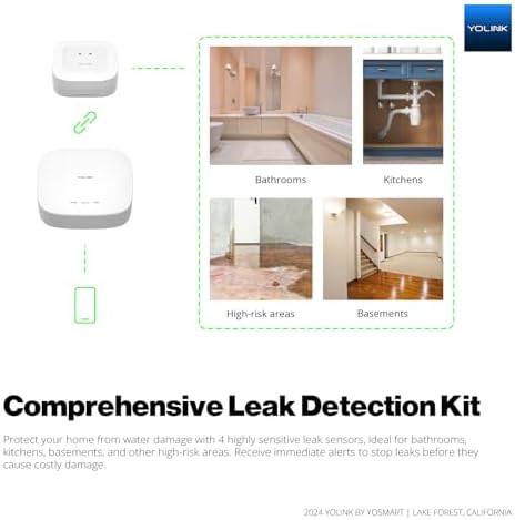 YoLink Smart Water Leak Detection & Shutoff Kit - Image 2
