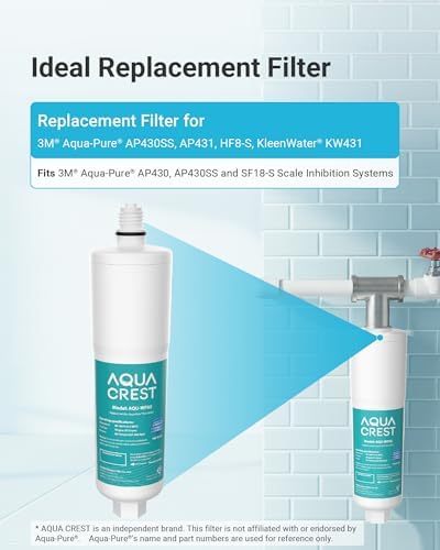 AQUA CREST AP431 Replacement Cartridge, Whole House Scale Inhibitor, 3 Pack - Image 2