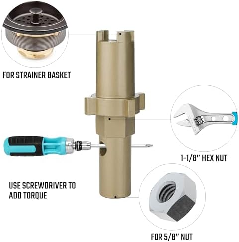 DURATECH Faucet Wrench, Multifunctional Sink Wrench, 8 in 1 Plumbing Wrench - Image 6