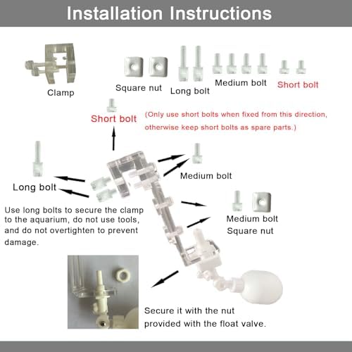 NSF 1/4" inch Water Line Power-Free Auto-Top-Off System with Float Valve, Vacuum Flow Regulator Automatic Water Level Controller for Marine Aquariums. - Image 3
