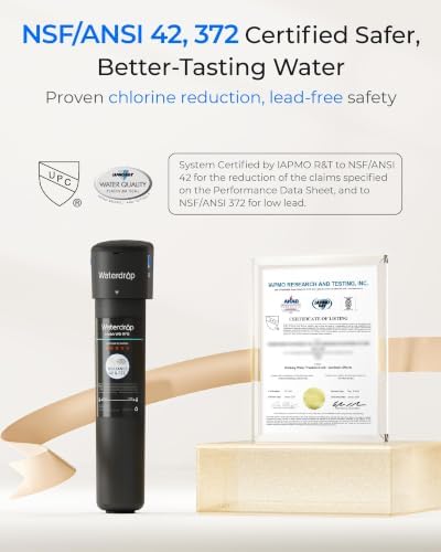Waterdrop 15UA Under Sink Water Filter System with 2 Filters, 4 Years - Image 4