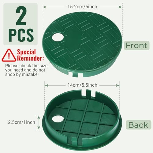 Outdoor Sprinkler Valve Cover, ID 5.5" OD 6", 2PCS - Image 2