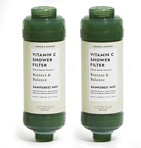 VOESH Vitamin C Shower Filter, Shower Aromatherapy, Water Purifier, Water Softener, Vegan Probiotics, Spa Shower Head, Water Filter, Shower Self-Care by Unknown