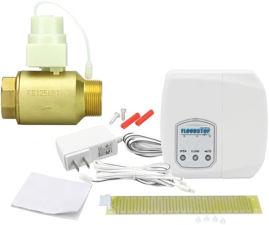 FloodStop Water Heater Leak Detector Kit, 1-1/4" NPT MIP x FIP by FloodStop