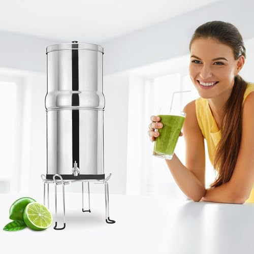 Water Filter Stand 6" Tall by 9" Wide Compatible with Berkey Big, Royal and Travel System, Countertop Stainless Steel Stand for Gravity Fed Water Water Coolers with Max 9" in Diameter - Image 5