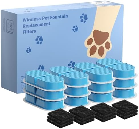 VKIMISS Cat Water Fountain Filters: Pet Water Dispenser Filter Replacement by VKIMISS