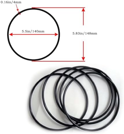 5 Pack #151122 O-Ring - Replacement 151122 Water Filter O-Rings Compatible with Pentair Pentek Big Blue Water Filters NBR - Image 6