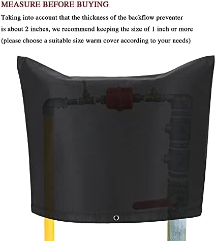 IUIBMI Backflow Winter Cover Insulated Pouch, 24x17.7 Inch Outdoor Pipe Insulation Cover, Backflow Preventers Protection for Winter Freeze (24x17.7 Inch) - Image 5