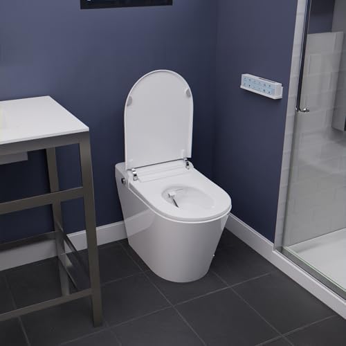 ANZZI One Piece Smart Toilet Bidet Elongated 1.28 Gpf White With Auto Open by ANZZI