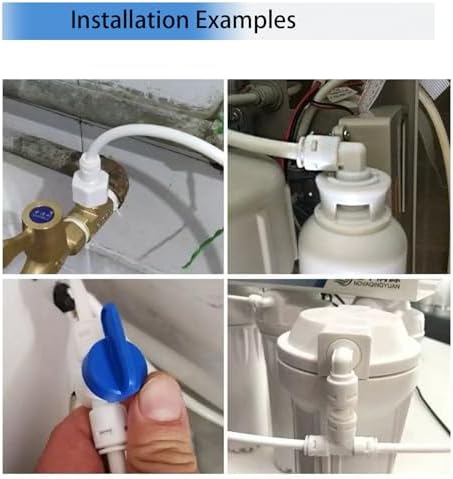 Water Line Kit, 1/4” O.D. Water Tubing 32.8FT for R.O. System and ice Maker with 12-PCS Quick Connect and Tubing Cutter - Image 6