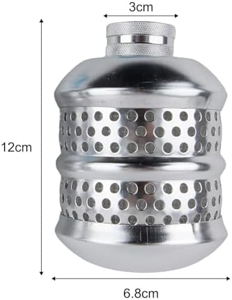 Gentle Aluminum Air Bubble Filter Balls with Raw Tape for Garden Hose Irrigation, Wide Spray Pattern for Delicate Plants, Lawns and Outdoor Spaces, Silver, 4 Pieces - Image 5