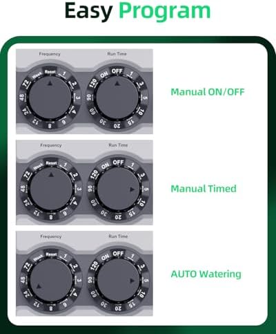 Garden Sprinkler Timer Brass Inlet Ball Valve Zero Pressure Water Timer - Image 6