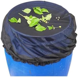 Mesh Cover for Rain Barrels, 2/5pcs Rain Water Collection Bucket Netting with Drawstring Prevent Fallen Leaves from Entering The Bucket(2pcs,Diameter 90cm) - Image 6