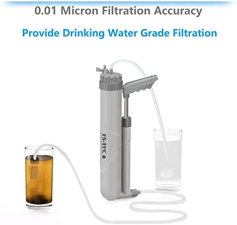 Water Purifier Survival Gear 4-Stage Portable Water Filter 1.5L/Min Fast Flow for Personal or Small Group Hiking, Camping, Travel, and Emergency Preparedness - Image 3