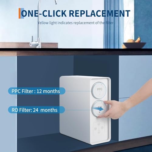 High-Efficiency Countertop Reverse Osmosis Water Filter System, 600GPD, 5-Stage Filtration, Tankless Water Purifier, Smart Faucet, TDS Monitor, 2:1 Pure to Drain, US Standard, RO Water Filtration - Image 3