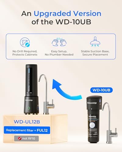 Waterdrop UL12B Under Sink Water Filter, Upgraded for 10UB, Time Reminder - Image 4