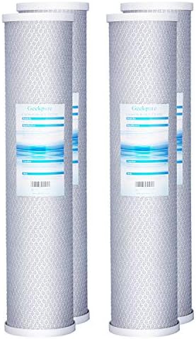 Geekpure 20 Inch Whole House Carbon Block Water Filters-4.5" x 20"-5 Micron by Geekpure