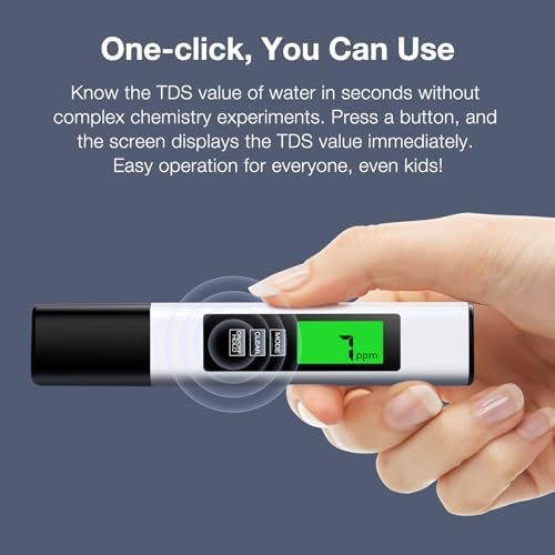 2026 All-New 4 in 1 Tds Meter Digital Water Tester - Accurate and Reliable TDS EC & Temp(°C,°F) Meter - 0-9999ppm - Professional Testing for Drinking Water, RO/DI System, Aquariums etc - Image 5
