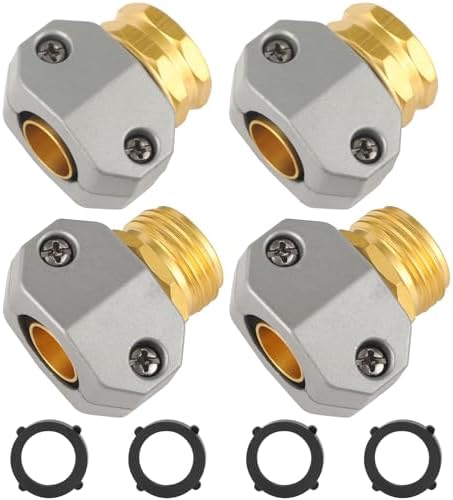 Garden Hose Repair Kits, Fit 3/4" and 5/8" Garden Hose, 2 Sets by AuySier