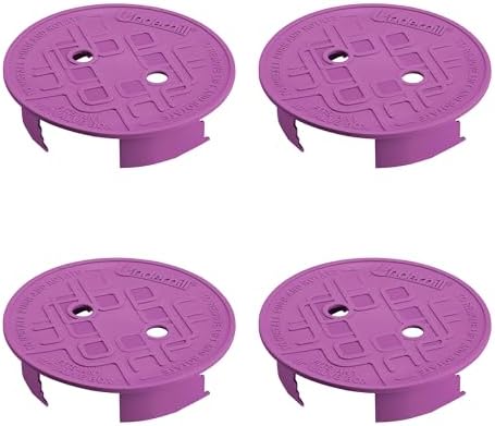 Underhill Sprinkler Valve Round Box Lid, VersaLid 10 Inch Universal, Cover for Automatic Irrigation System, Purple, VL-10P-4, 4 Pack by Underhill