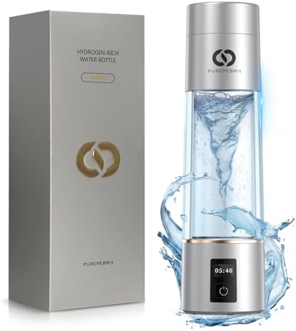 PUREPEBRIX Hydrogen Water Bottle | IHSA Certified 7560 PPB by PUREPEBRIX