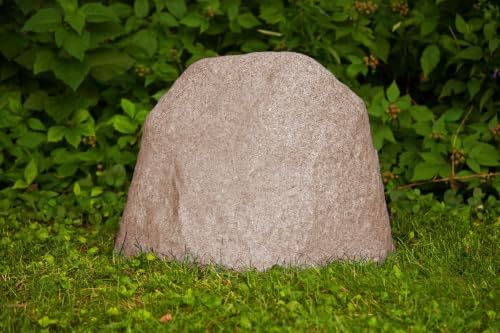 EMSCO Landscape Rock Cover – Sandstone – Medium – Decorative Artificial Rock for Concealing Utility Fixtures, Pipes, Valves & Landscape Equipment - Image 5