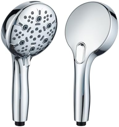 Joyrain Pressure-Boost Shower Head with 8 Settings & Spray Gun, 2-in-1 for High-Pressure Showering and Effortless Tub/Tile/Floor Cleaning, Meets US Standards (Chrome) - Image 7