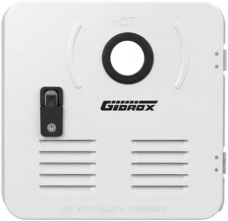 15 x 15 Inch RV Tankless Water Heater Door Kit, White Water Heater Access Door for RV Water Heaters, Galvanized Steel, Door Only by GidroxRVSolutions
