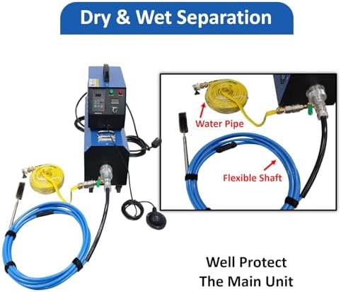 110V/220V Industrial Boiler Pipeline Cleaning Machine 1500W 0-1400 RPM Variable Speed for Condenser Evaporator Air Preheater Cleaning in Hotels Restaurants Schools - Image 5