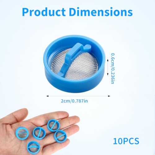 10 Pcak Universal Washing Machine Water Filter 0.79x0.23in(20x6mm) - Image 2