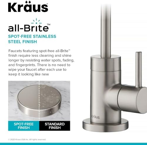 KRAUS Purita 100% Lead-Free Kitchen Water Filter Faucet in Spot Free Stainless Steel, FF-100SFS - Image 3