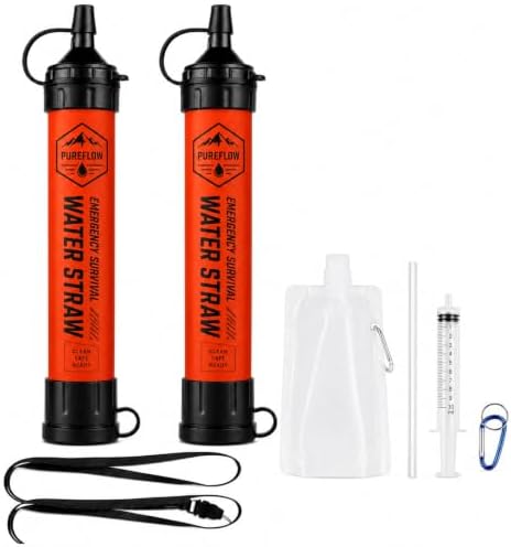 Straw, Lightweight, Reusable Survival Filtration2Pcs by Unknown