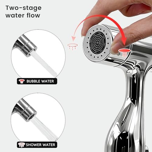 Daily Treasures Bidet Sprayer for Toilet with Replaceable Filters, Stainless Steel Handheld Bidet,Muslim Shower for Toilet, No-Push Hands-Free & Adjustable Water Pressure, Toilet Bidet Attachment - Image 4