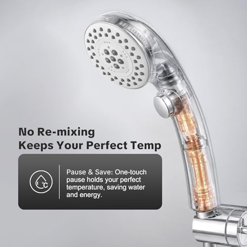 OFFO 5 Mode RV Shower Head Replacement, On Off Switch for Water Saving, High Flow Powerful Boosting Showerheads, Chrome - Image 2