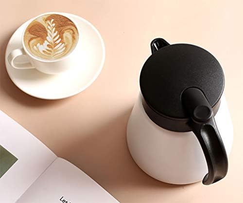Thermal Coffee Carafe Tea Pot 20 Oz Stainless Steel Double Wall Vacuum Insulated Coffee Water & Beverage Dispenser White - Image 7