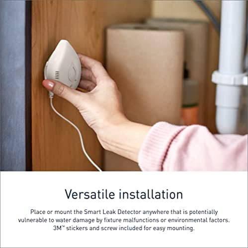 Moen Flo Smart Water Leak Detector, Drip or Flood Sensor Alarm for Home, 2-Pack, White, 920-004 - Image 4