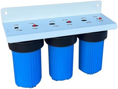 3-Stage Whole House Water Filter System, 1" NPT Brass Ports - Big Blue 10"x4.5" Housings, Sediment + GAC + Coconut Carbon Block, Wrench & Install Kit - Image 6