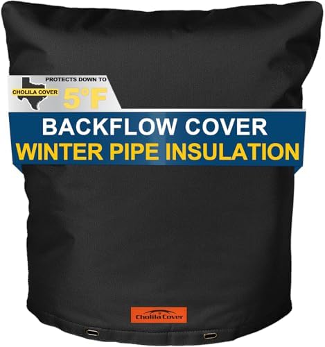 18"x24" Insulated Backflow Cover, Black, 7-Layer by CholilaCover