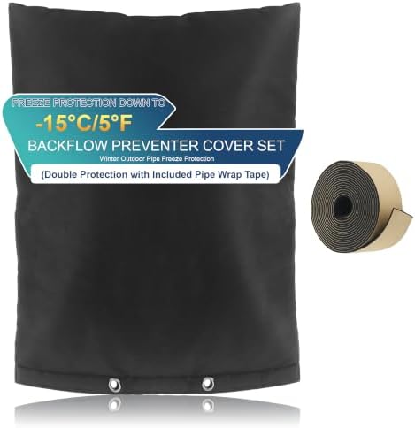 Backflow Preventer Cover 20"H x 17"W for Sprinkler Winter Freeze Protection by Unknown